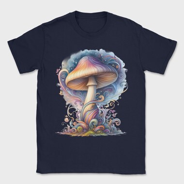 Galactic Mushroom Swirl, Tricou Barbati (Unisex)