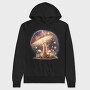 Galactic Mushrooms Glow, Hanorac Oversize Barbati (Unisex)