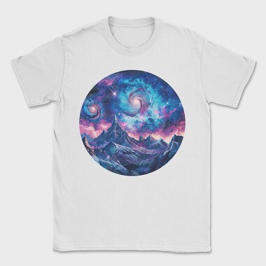 Galactic Peak Night, Tricou Barbati (Unisex)