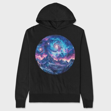 Galactic Peak Night, Hanorac Oversize Barbati (Unisex)