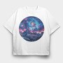 Galactic Peak Night, Tricou Oversize Barbati (Unisex)