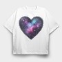 Galaxy Heart Sublimation, Tricou Oversize Barbati (Unisex)