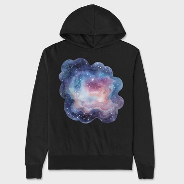 Galaxy Night Sky, Hanorac Oversize Barbati (Unisex)
