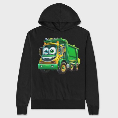Garbage Truck Face, Hanorac Oversize Barbati (Unisex)