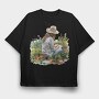 Gardener Flowers Garden, Tricou Oversize Barbati (Unisex)