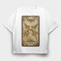 Gemini Angel Pair, Tricou Oversize Barbati (Unisex)