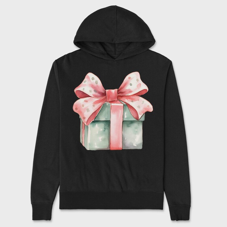 Gift Box Bow, Hanorac Oversize Barbati (Unisex)