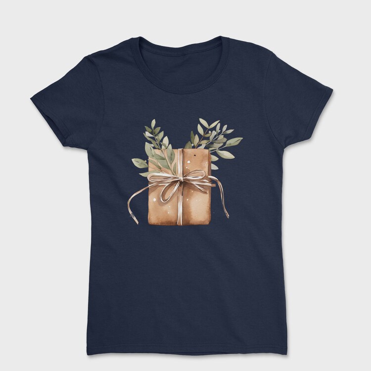 Gift Box With Leaves, Tricou Femei