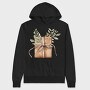 Gift Box With Leaves, Hanorac Oversize Barbati (Unisex)