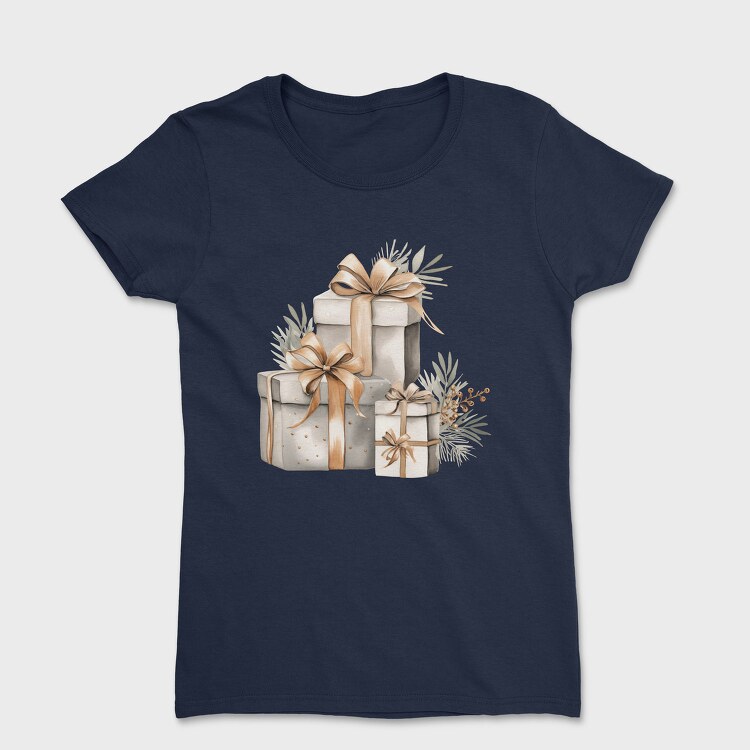 Gift Boxes Ornaments, Tricou Femei