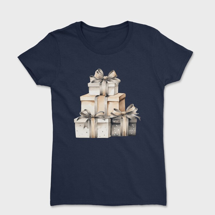 Gift Boxes Stack, Tricou Femei