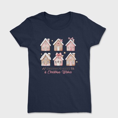Gingerbread Kisses Christmas Wishes, Tricou Femei