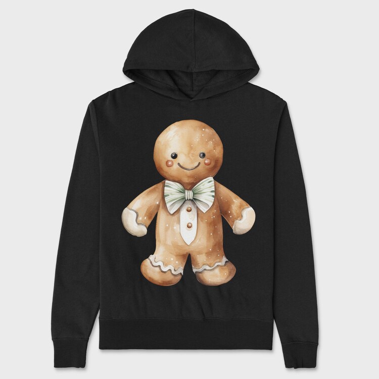 Gingerbread Man Christmas, Hanorac Oversize Barbati (Unisex)