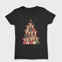 Giraffes Christmas Tree, Tricou Femei