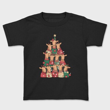 Giraffes Christmas Tree, Tricou Copii