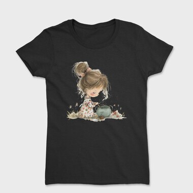 Girl Cooking Pot, Tricou Femei