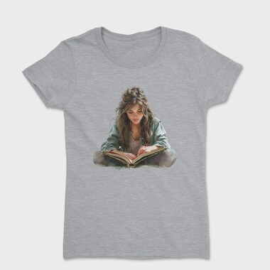 Girl Reading Book, Tricou Femei