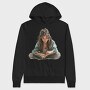 Girl Reading Book, Hanorac Oversize Barbati (Unisex)