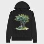 Girl Reading Tree, Hanorac Oversize Barbati (Unisex)