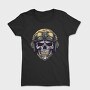 Skull Military Helmet, Tricou Femei