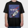 Nasa Rocket Blast, Tricou Oversize Barbati (Unisex)