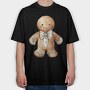 Gingerbread Man Christmas, Tricou Oversize Barbati (Unisex)