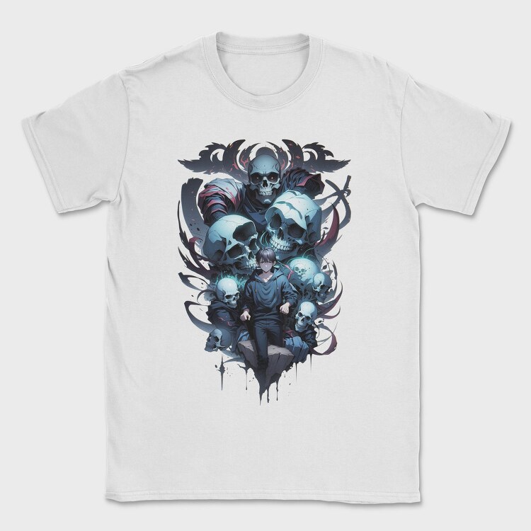 Skulls and Boy, Tricou Barbati (Unisex)