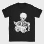 Skull With Cat, Tricou Barbati (Unisex)