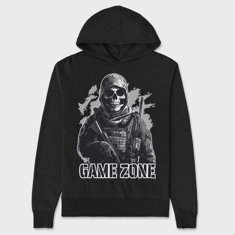 Skull Soldier Game, Hanorac Oversize Barbati (Unisex)