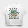 Skull Rich, Tricou Oversize Barbati (Unisex)