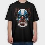 Clown Face Scream, Tricou Oversize Barbati (Unisex)