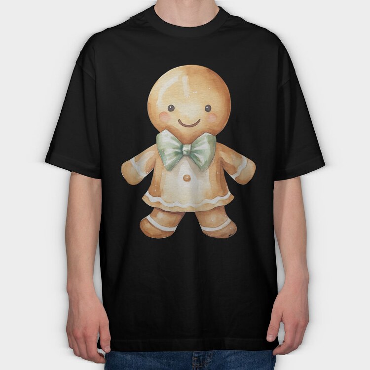 Gingerbread Man, Tricou Oversize Barbati (Unisex)