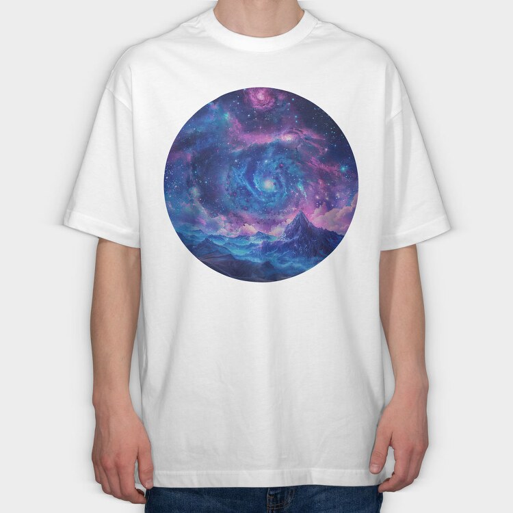 Galactic Climbers Night, Tricou Oversize Barbati (Unisex)