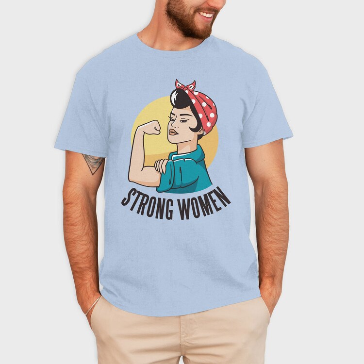 Strong Woman, Tricou Barbati (Unisex)