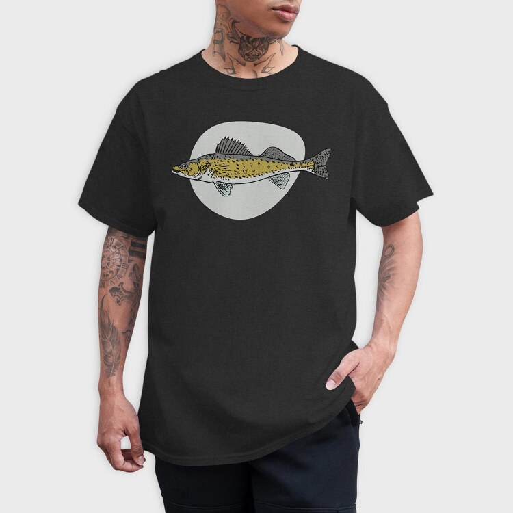 Walleye Fish, Tricou Barbati (Unisex)