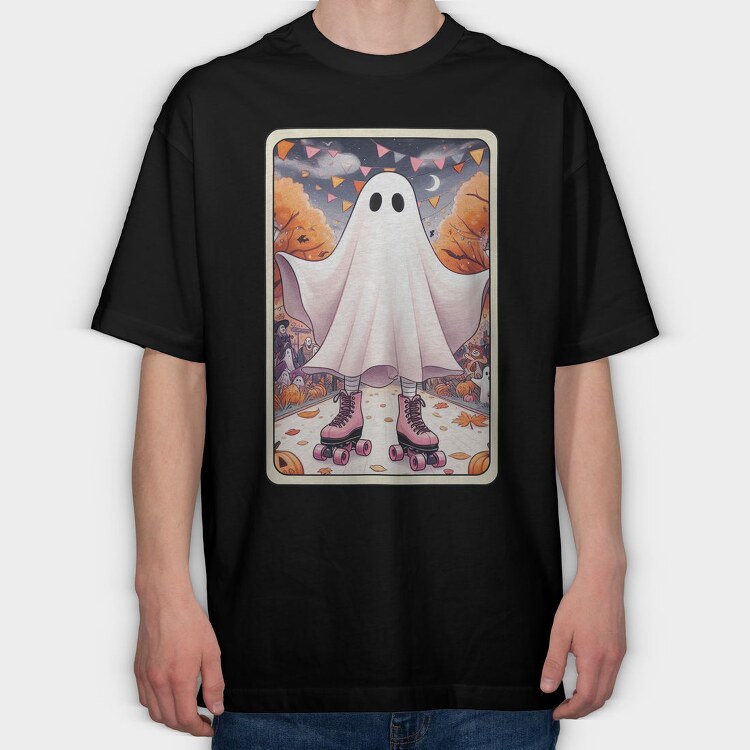 Ghost Roller Skates, Tricou Oversize Barbati (Unisex)