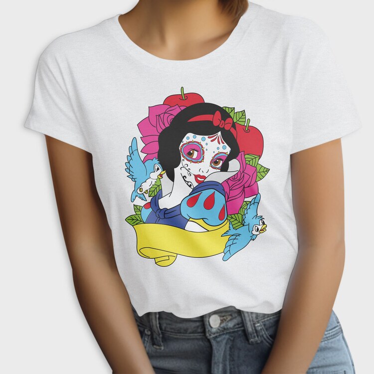 Sugar Skull Snow White, Tricou Femei