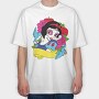 Sugar Skull Snow White, Tricou Oversize Barbati (Unisex)