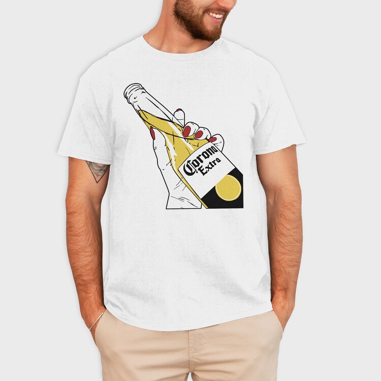 Corona Extra Hand, Tricou Barbati (Unisex)