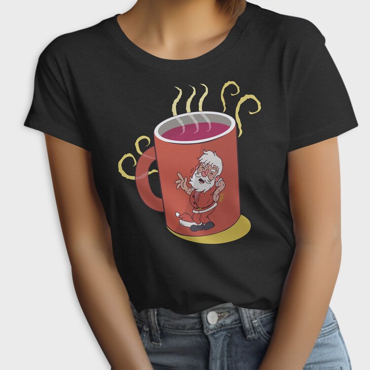 Hot Cocoa Santa, Tricou Femei