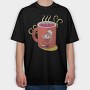 Hot Cocoa Santa, Tricou Oversize Barbati (Unisex)