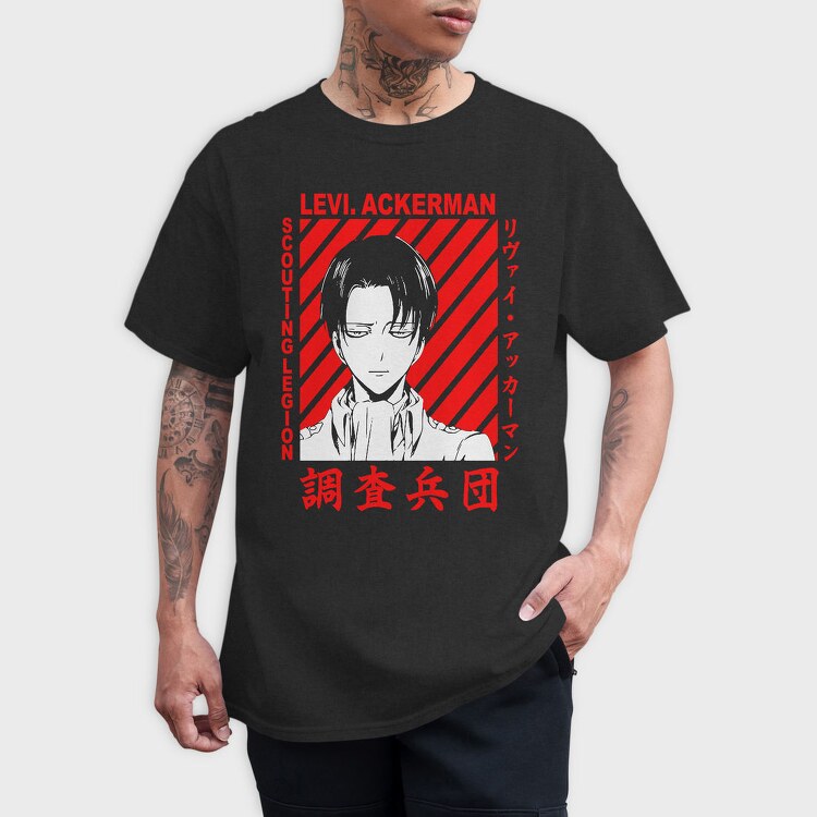Levi Ackerman Scouting Legion, Tricou Barbati (Unisex)
