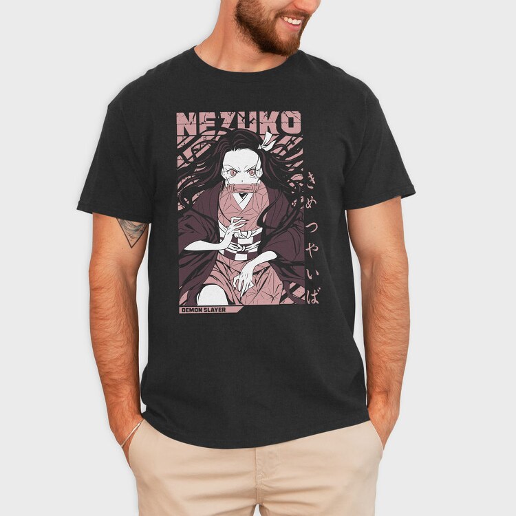 Nezuko Demon Slayer, Tricou Barbati (Unisex)
