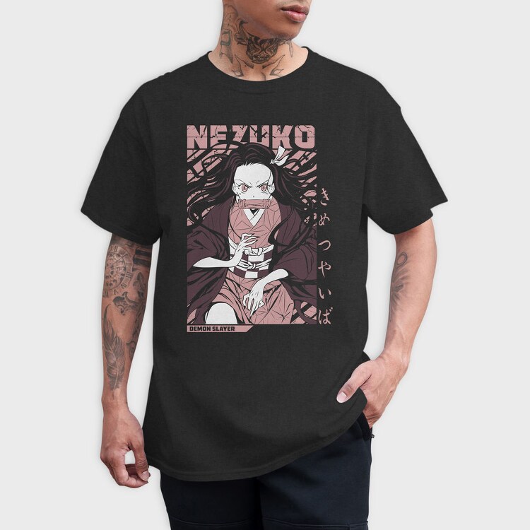 Nezuko Demon Slayer, Tricou Barbati (Unisex)