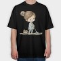 Girl Cleaning Brush, Tricou Oversize Barbati (Unisex)