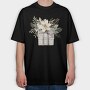 Gift Box Flowers, Tricou Oversize Barbati (Unisex)