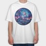Galactic Peak Night, Tricou Oversize Barbati (Unisex)