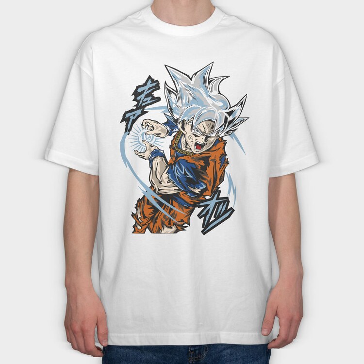 Super Saiyan Power, Tricou Oversize Barbati (Unisex)
