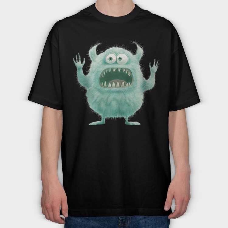 Furry Monster Scream, Tricou Oversize Barbati (Unisex)