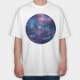 Galactic Peaks Spiral, Tricou Oversize Barbati (Unisex)